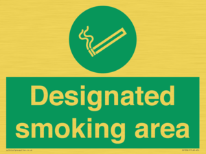 Designated smoking area